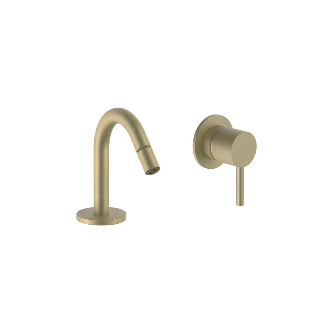 Fantini Nostromo Small – Μπαταρία Μπιντέ – Matt British Gold PVD (50P6G911B)