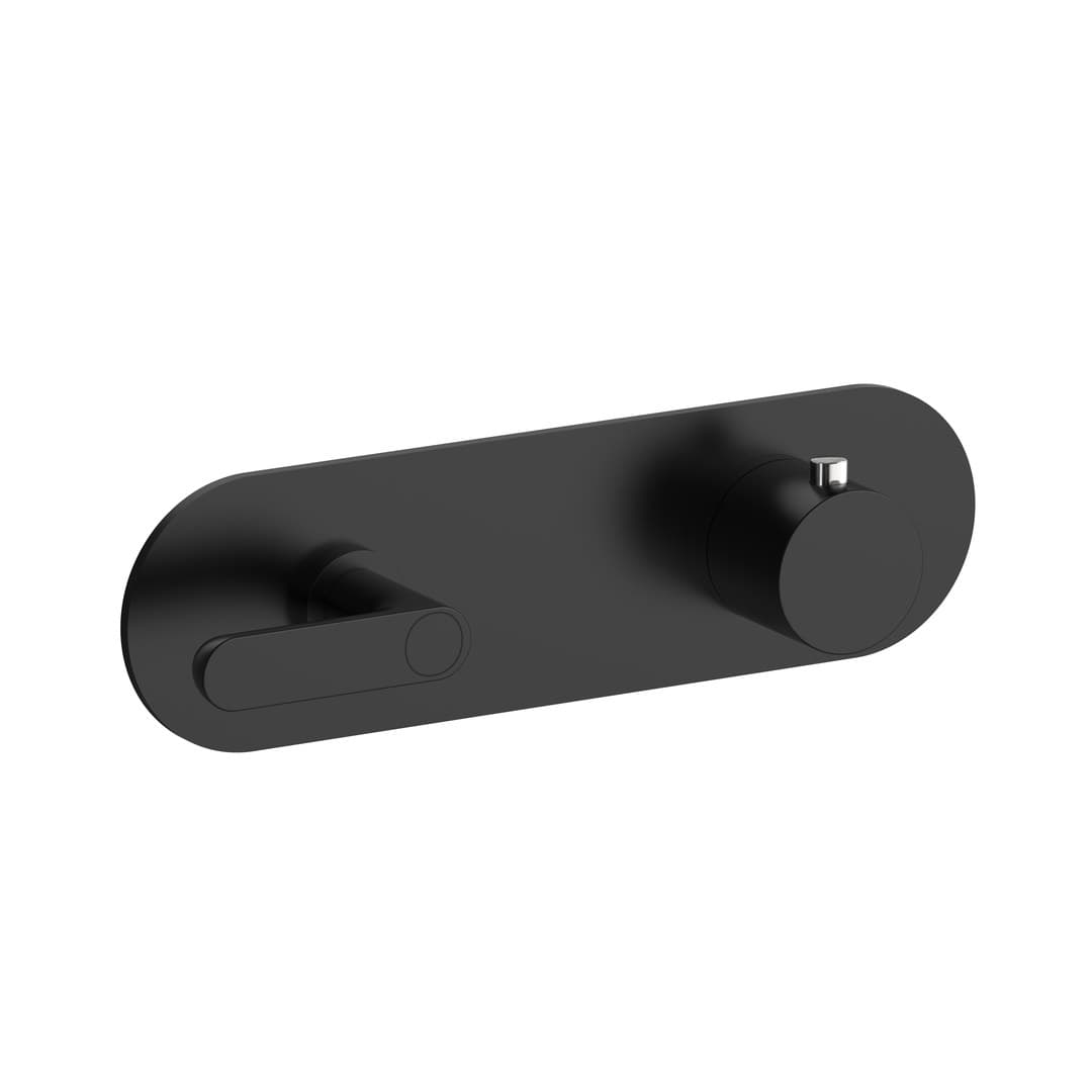 Fantini Icona Deco – Θερμοστατικός Μίκτης Ντους – Matt Black (5313R872B1900D372A)