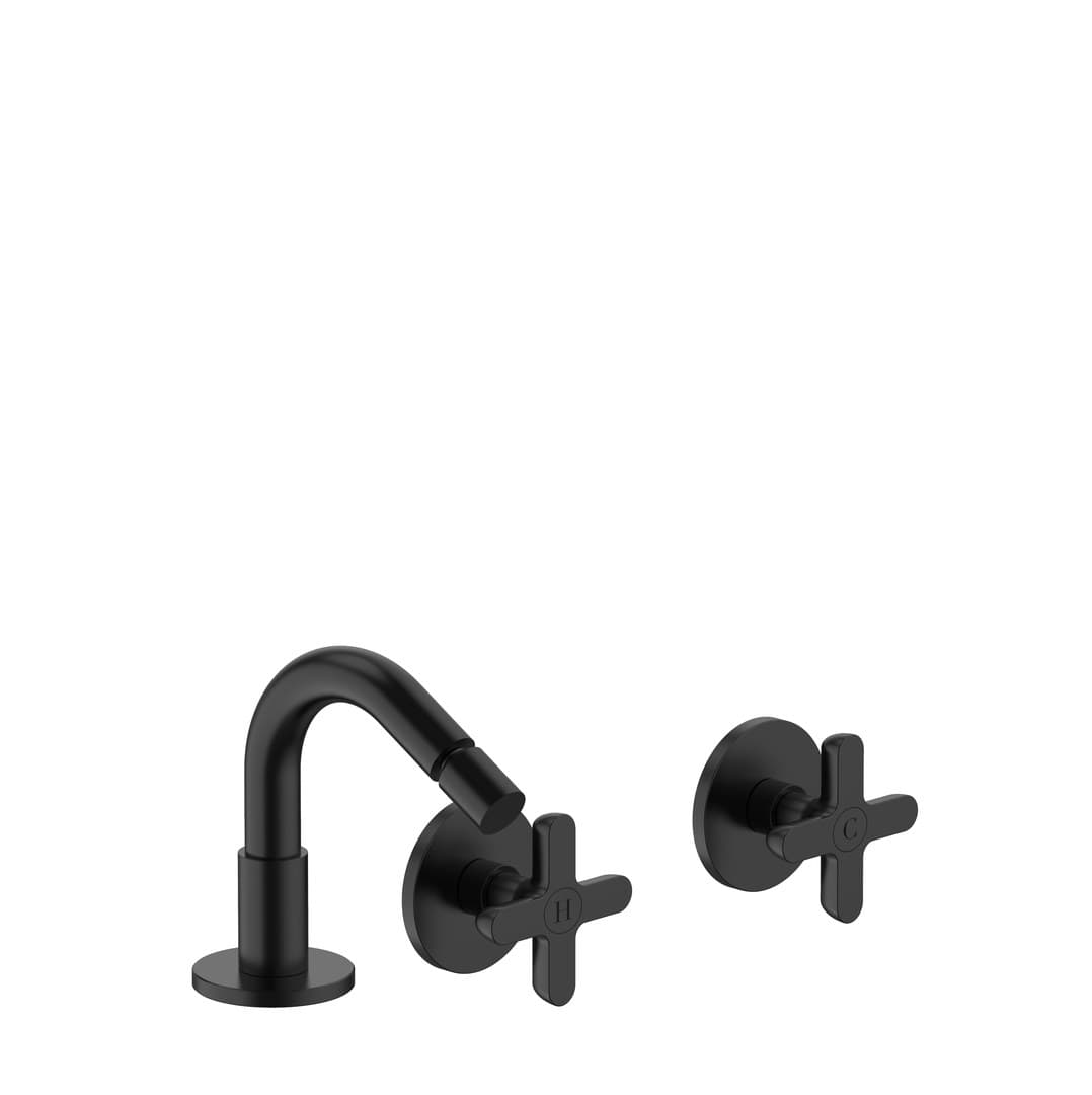 Fantini Icona Classic – Μπαταρία Μπιντέ – Matt Black (5313R911B4400R011A)