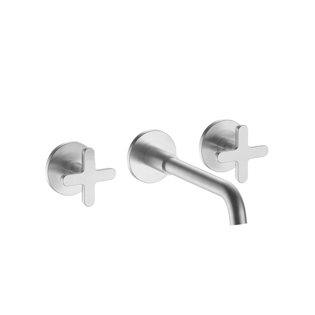 Fantini Icona Classic – Μπαταρία Νιπτήρα – Brushed Steel Look PVD (5392R010B4400R010A)