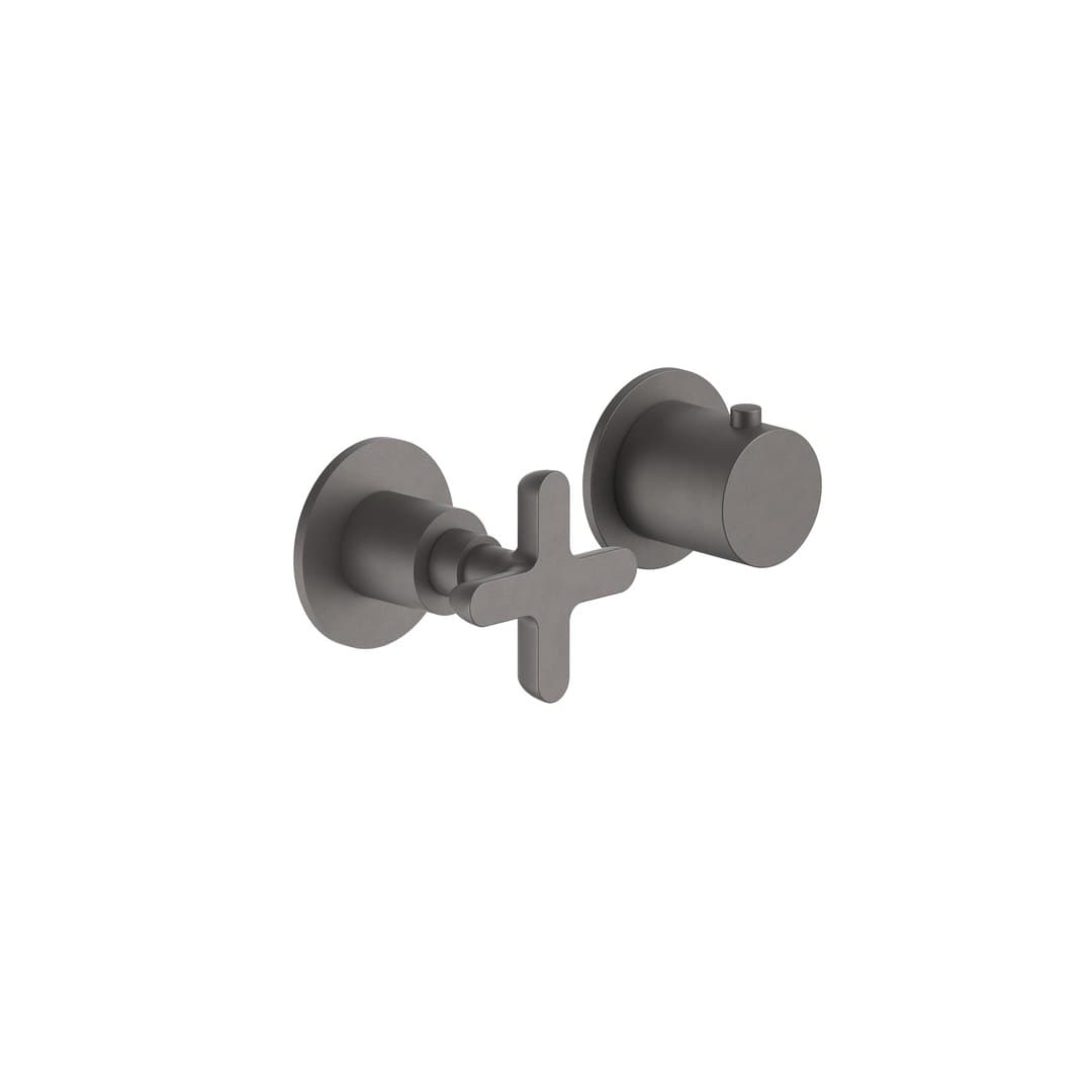 Fantini Icona Classic – Θερμοστατικός Μίκτης Ντους – Matt Gun Metal PVD (53P5R423B4400M623A)