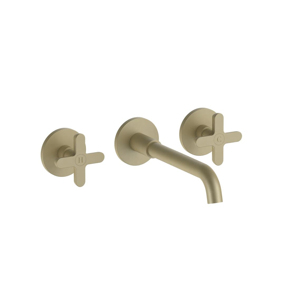 Fantini Icona Classic – Μπαταρία Νιπτήρα – Matt British Gold PVD (53P6R010B4400R010A)