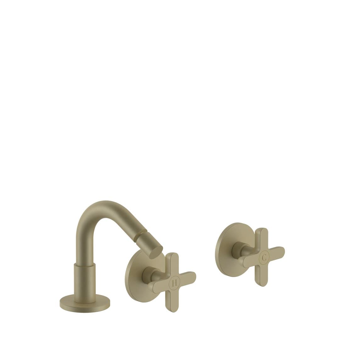 Fantini Icona Classic – Μπαταρία Μπιντέ – Matt British Gold PVD (53P6R911B4400R011A)
