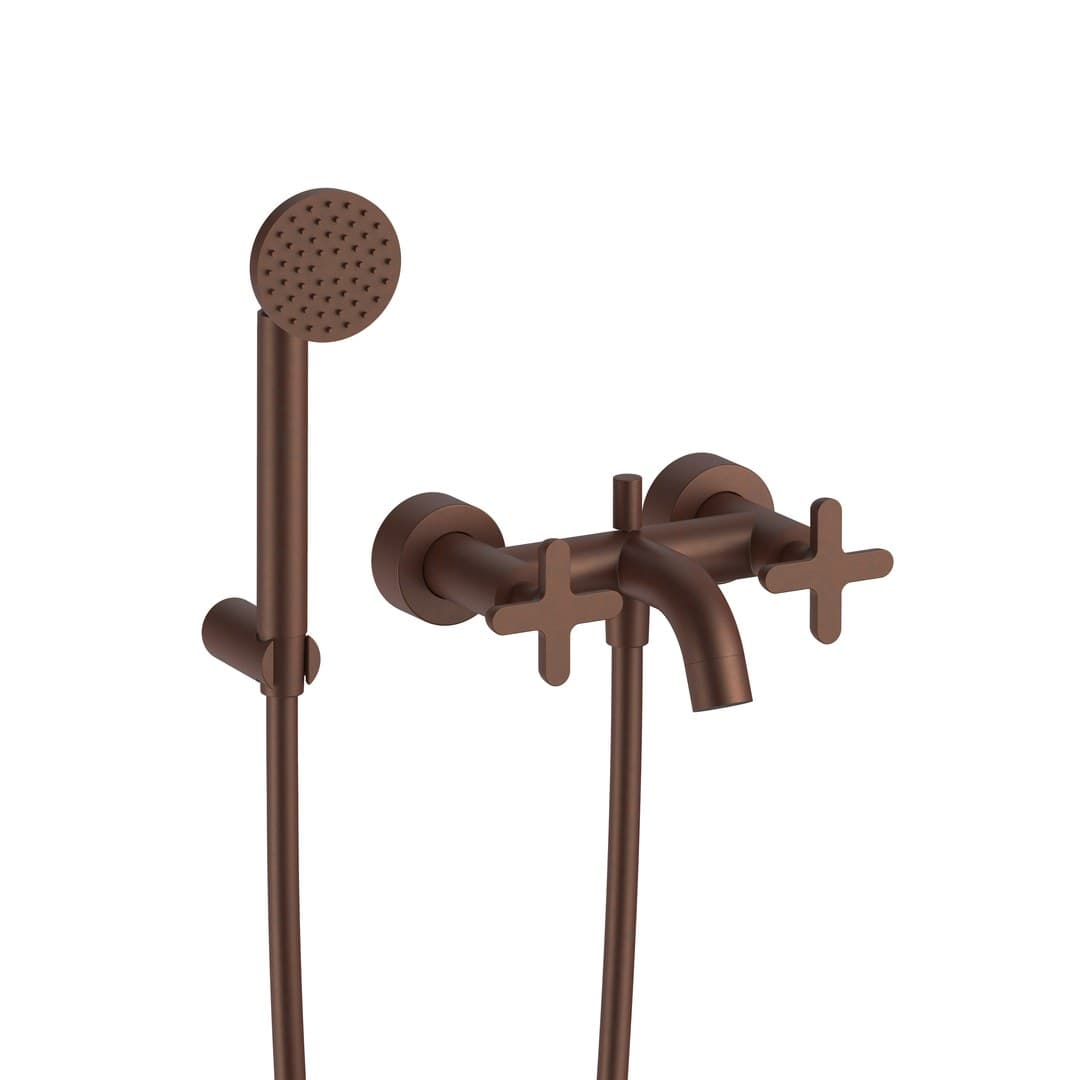 Fantini Icona Classic – Στόμιο Μπανιέρας Τοίχου – Mokka PVD (53S5R015)