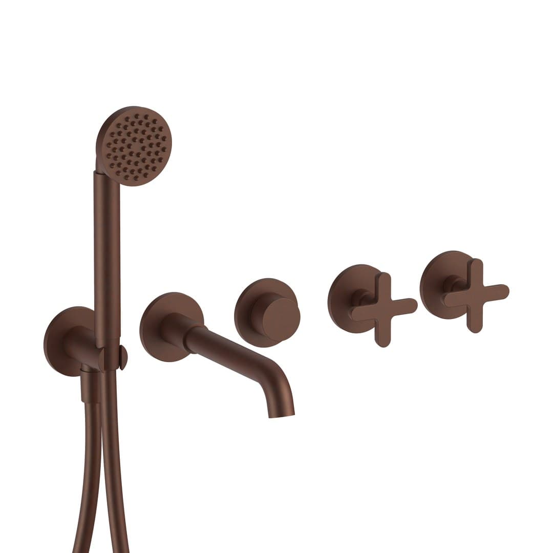 Fantini Icona Classic – Μπαταρία Λουτρού – Mokka PVD (53S5R019B4400R019A)