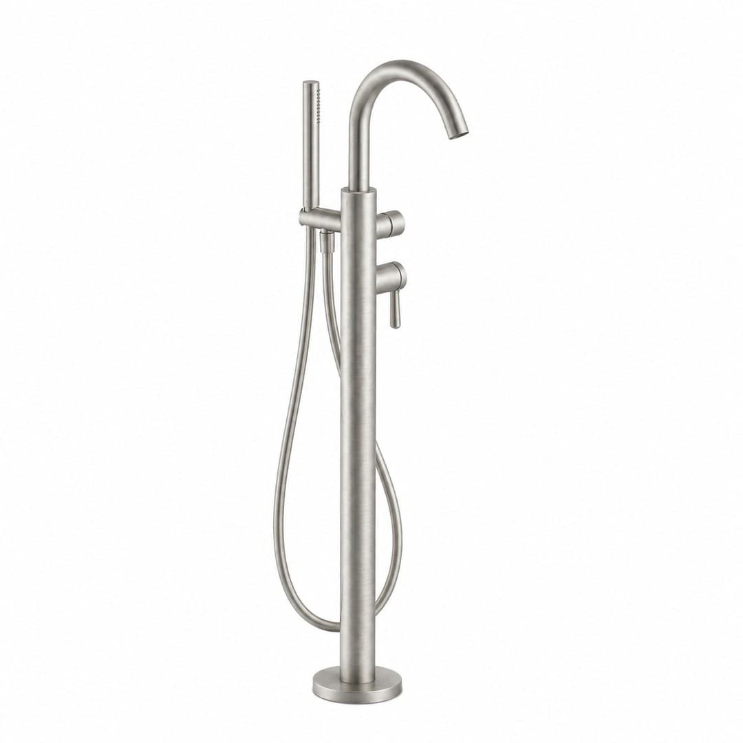 Fantini Torino – Μπαταρία Λουτρού – Brushed Steel Look PVD (5892L980B4400R080A)