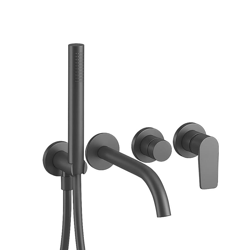 Fantini Myo – Trim Εντοιχισμού Λουτρού – Matt Gun Metal PVD (61P5V920B)