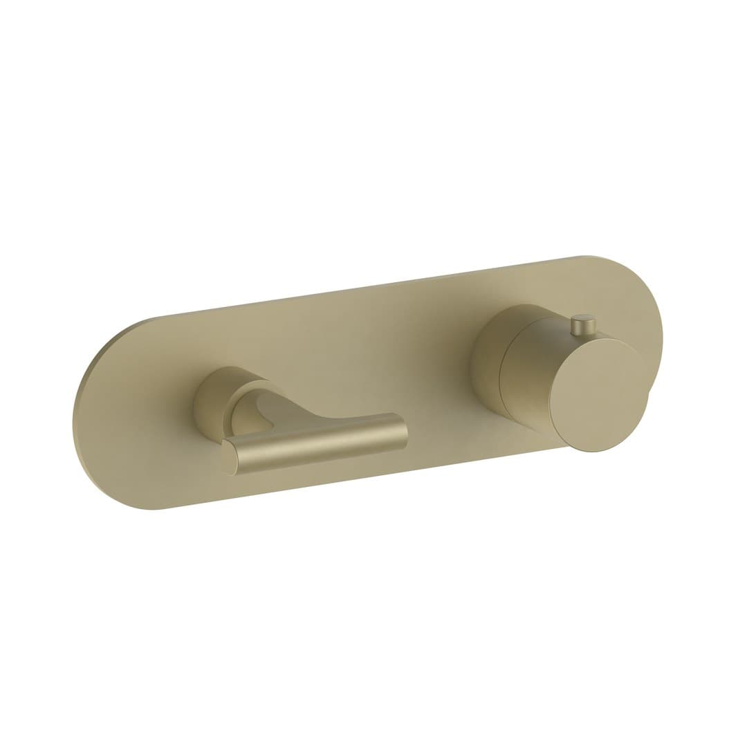 Fantini Sailing – Θερμοστατικός Μίκτης Ντους – Matt British Gold PVD (67P6J272B1900D372A)