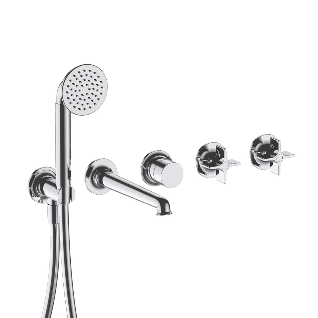Fantini Flora – Trim Εντοιχισμού Λουτρού – Chrome (7602J619B)
