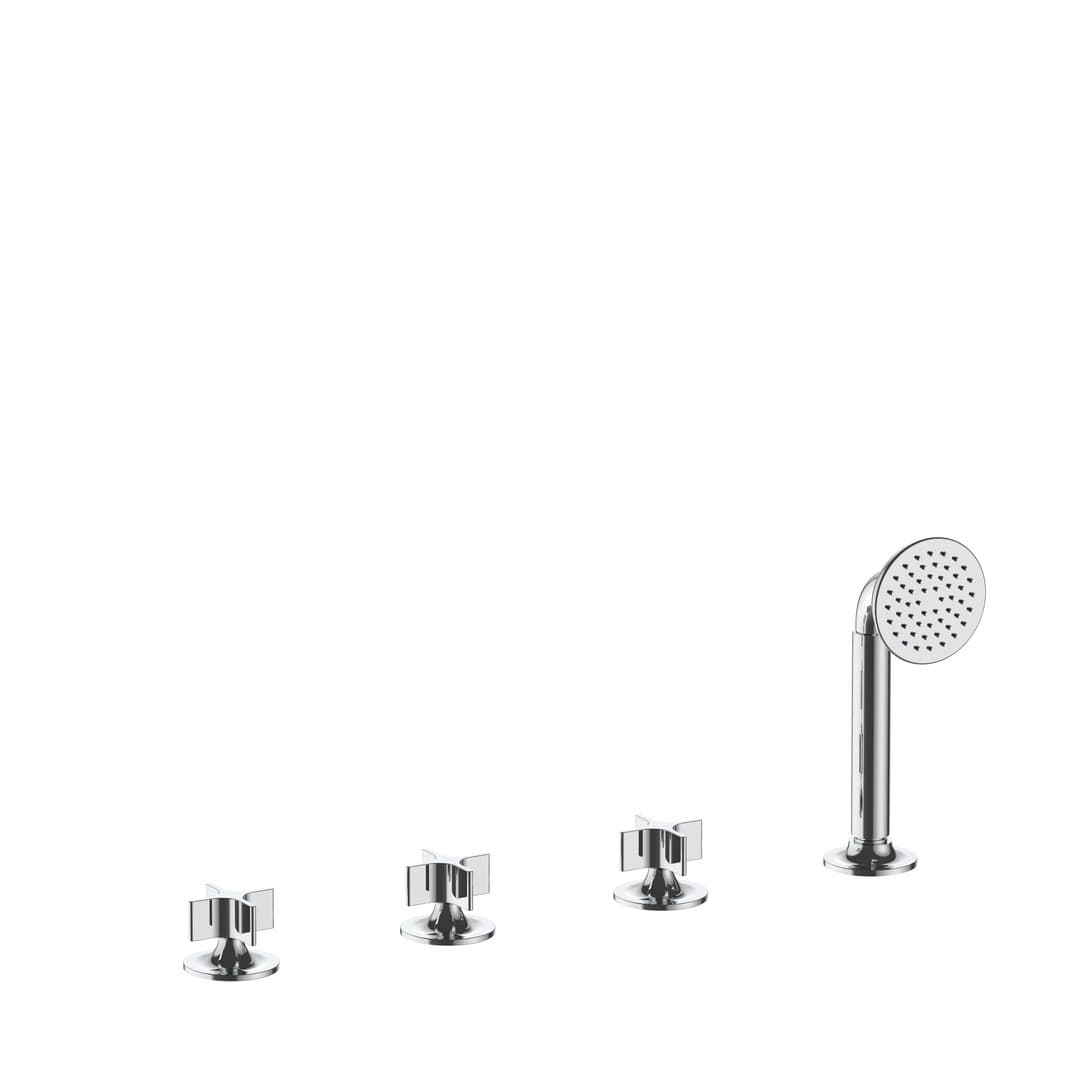 Fantini Flora – Μπαταρία Λουτρού Πάγκου – Chrome (7602J667)