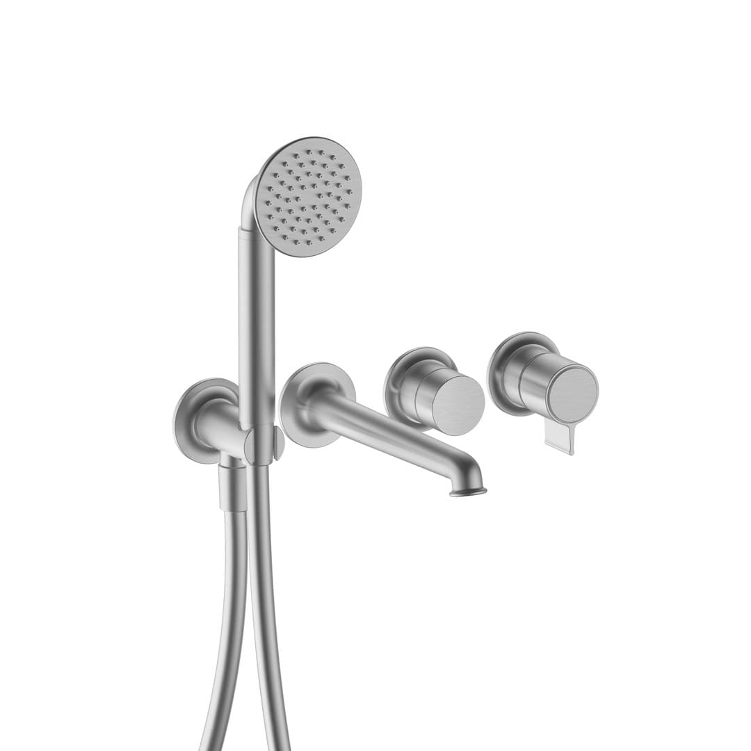 Fantini Flora – Trim Εντοιχισμού Λουτρού – Brushed Steel Look PVD (7692J720B)