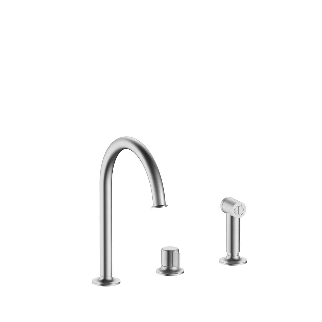 Fantini Flora – Μπαταρία Κουζίνας – Brushed Steel Look PVD (7692J751)