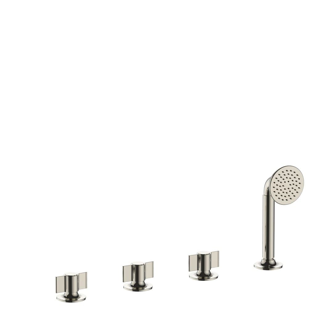 Fantini Flora – Μπαταρία Λουτρού Πάγκου – Polished Nickel PVD (7695J467)