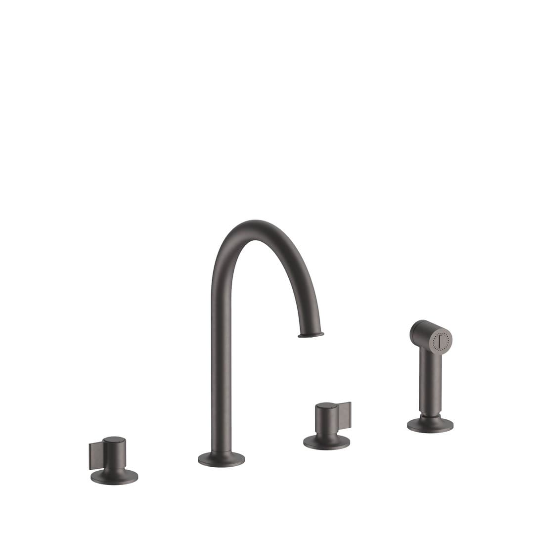Fantini Flora – Μπαταρία Κουζίνας – Matt Gun Metal PVD (76P5J551)