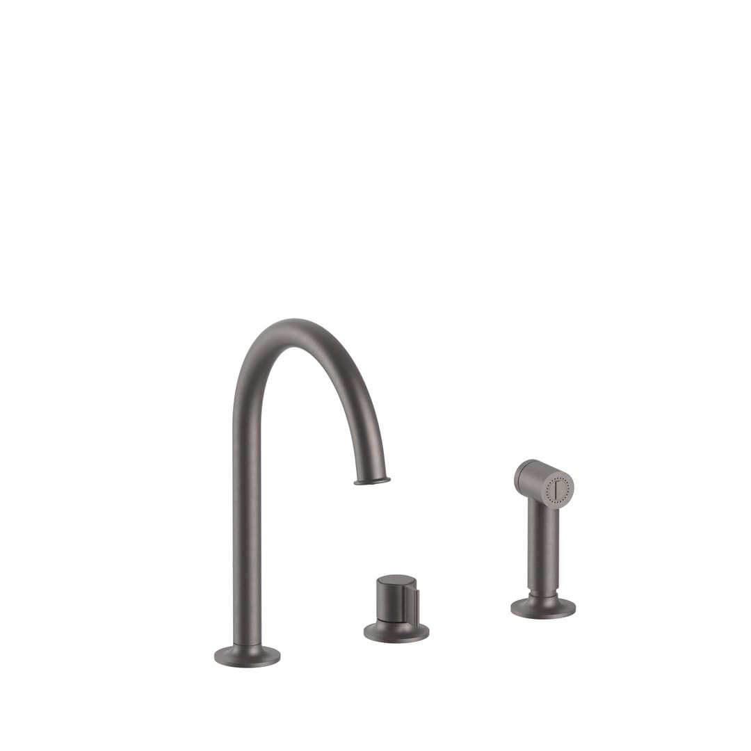Fantini Flora – Μπαταρία Κουζίνας – Matt Gun Metal PVD (76P5J751)
