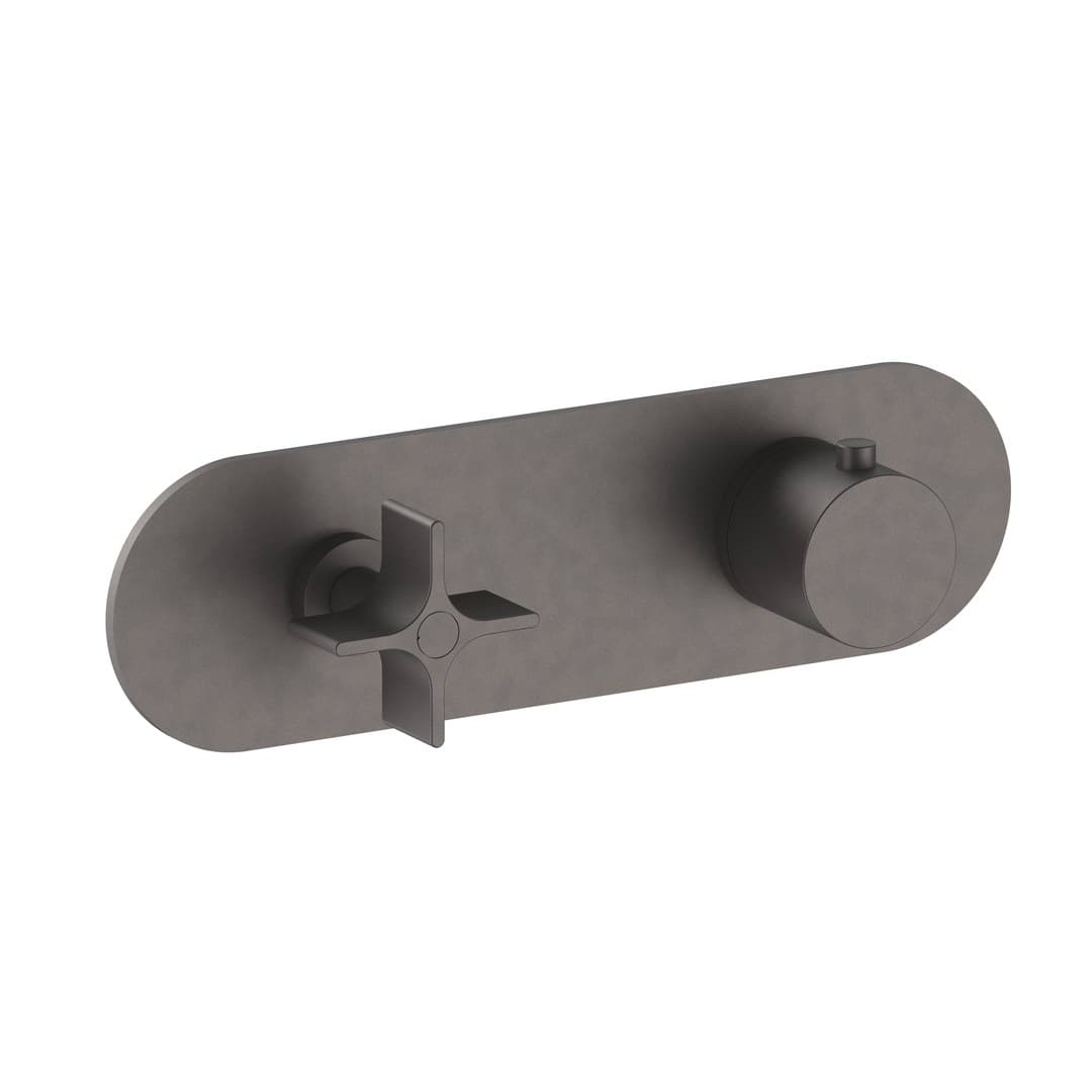 Fantini Flora – Trim Εντοιχισμού Ντους – Matt Gun Metal PVD (76P5J873B)