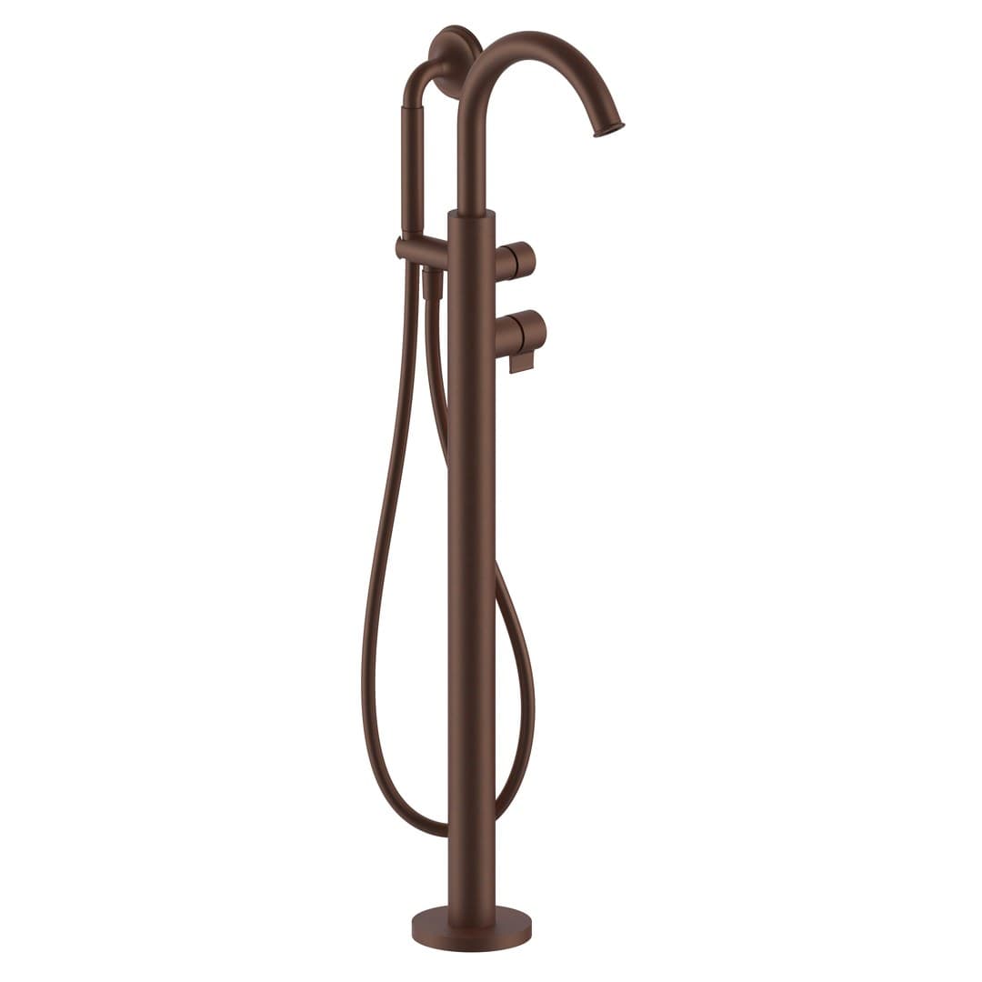 Fantini Flora – Μπαταρία Λουτρού Δαπέδου – Mokka PVD (76S5J780B)