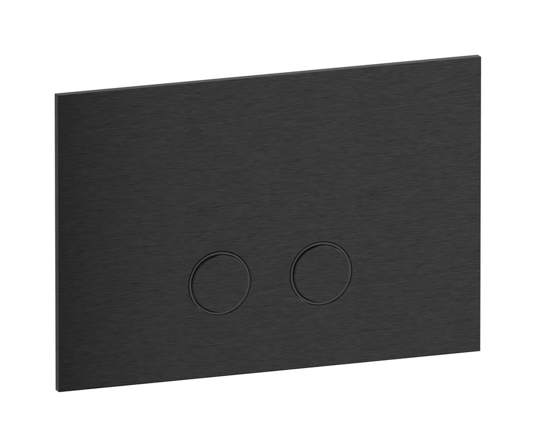 IB Rubinetterie Bye Bye – Πλακέτα Καζανακιού WC – Brushed Black Chrome (BB001CS)