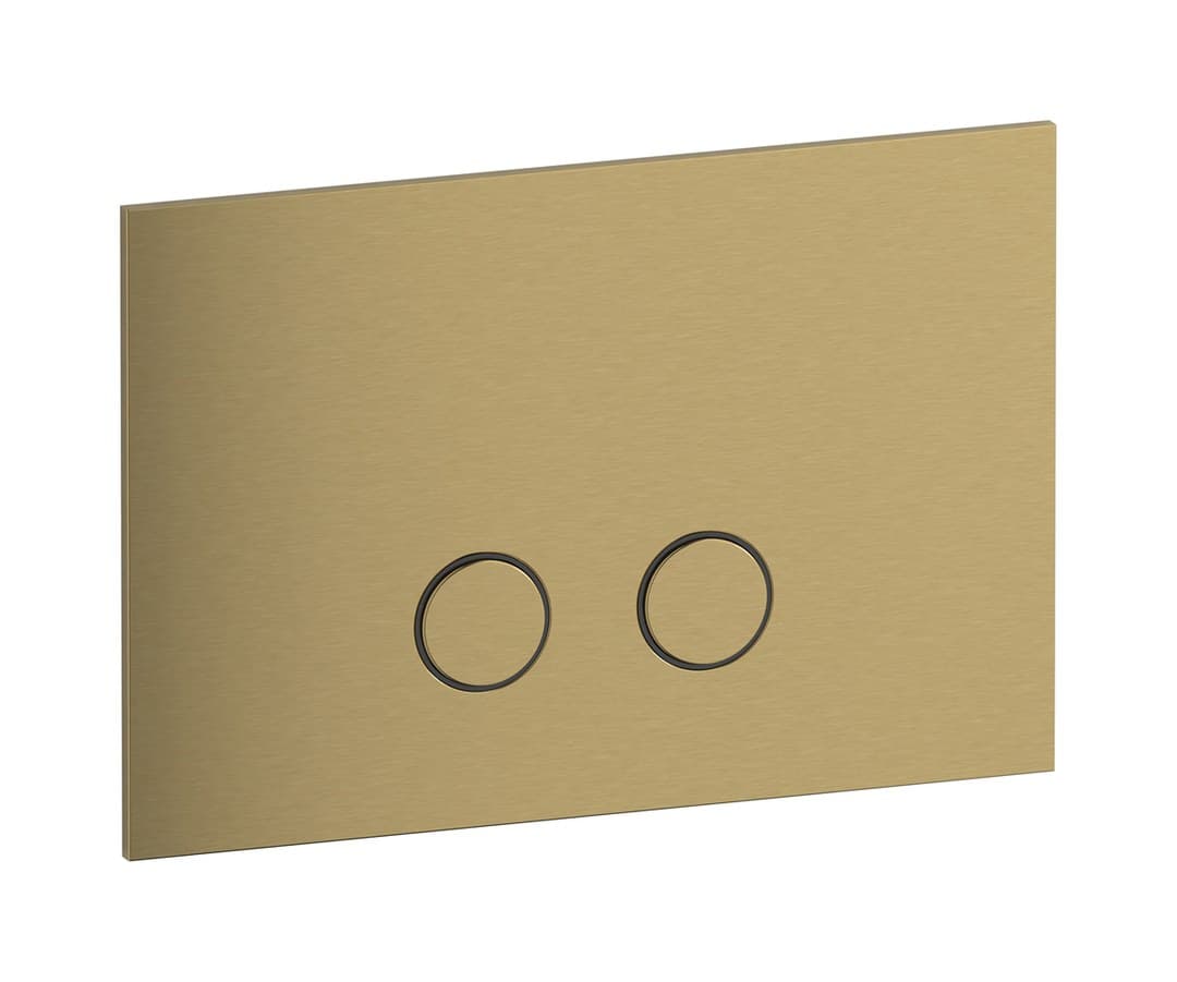 IB Rubinetterie Bye Bye – Πλακέτα Καζανακιού WC – Brushed Gold (BB001OS)