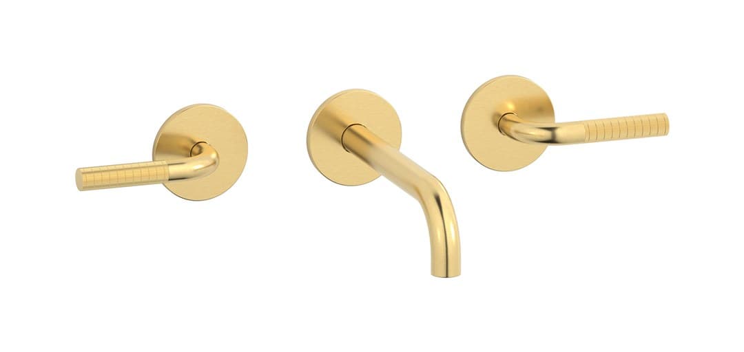 IB Rubinetterie Gatsby – Μπαταρία Νιπτήρα Τοίχου – Brushed Gold (GA306OS)
