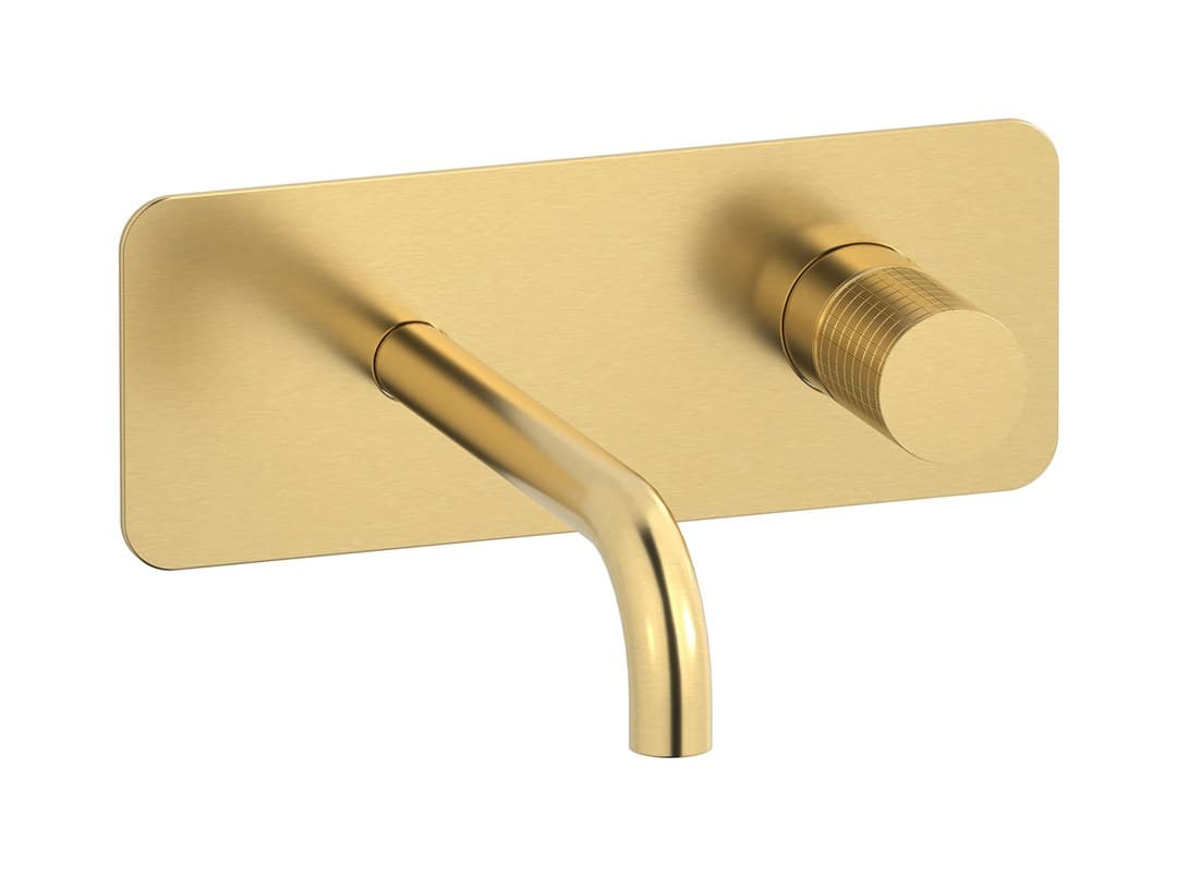 IB Rubinetterie Gatsby – Μπαταρία Νιπτήρα Τοίχου – Brushed Gold (GA506OS)