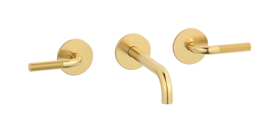 IB Rubinetterie Industria – Μπαταρία Νιπτήρα Τοίχου – Brushed Gold (ID306OS)