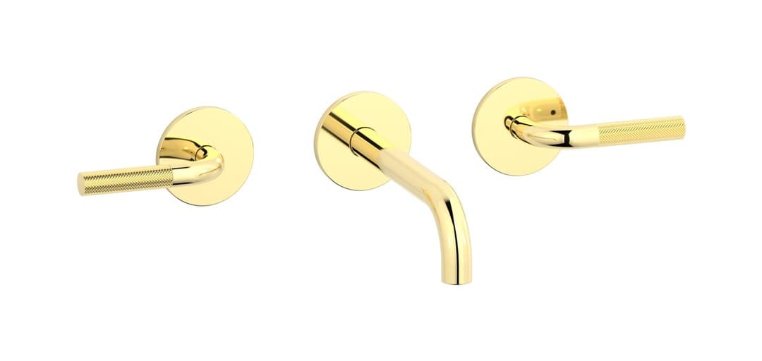 IB Rubinetterie Industria – Μπαταρία Νιπτήρα Τοίχου – Pale Gold (ID306II)