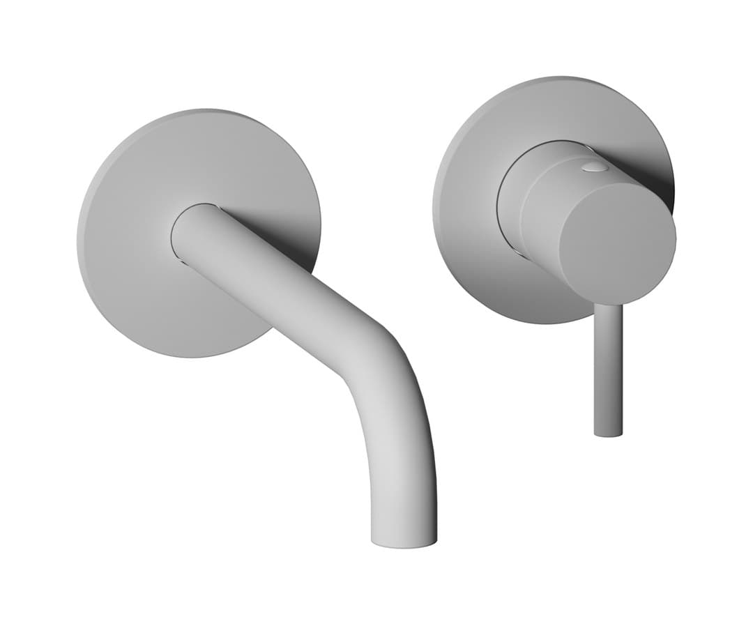 IB Rubinetterie MilanoTorino – Μπαταρία Νιπτήρα Τοίχου – Matt White (MT516BO)