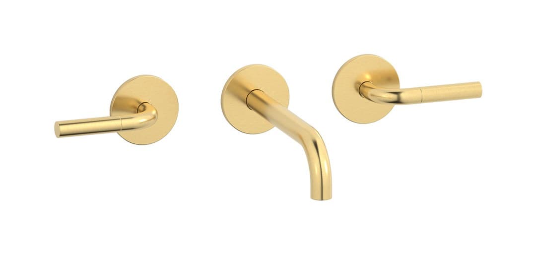 IB Rubinetterie Brera – Μπαταρία Νιπτήρα Τοίχου – Brushed Gold (RR306OS)