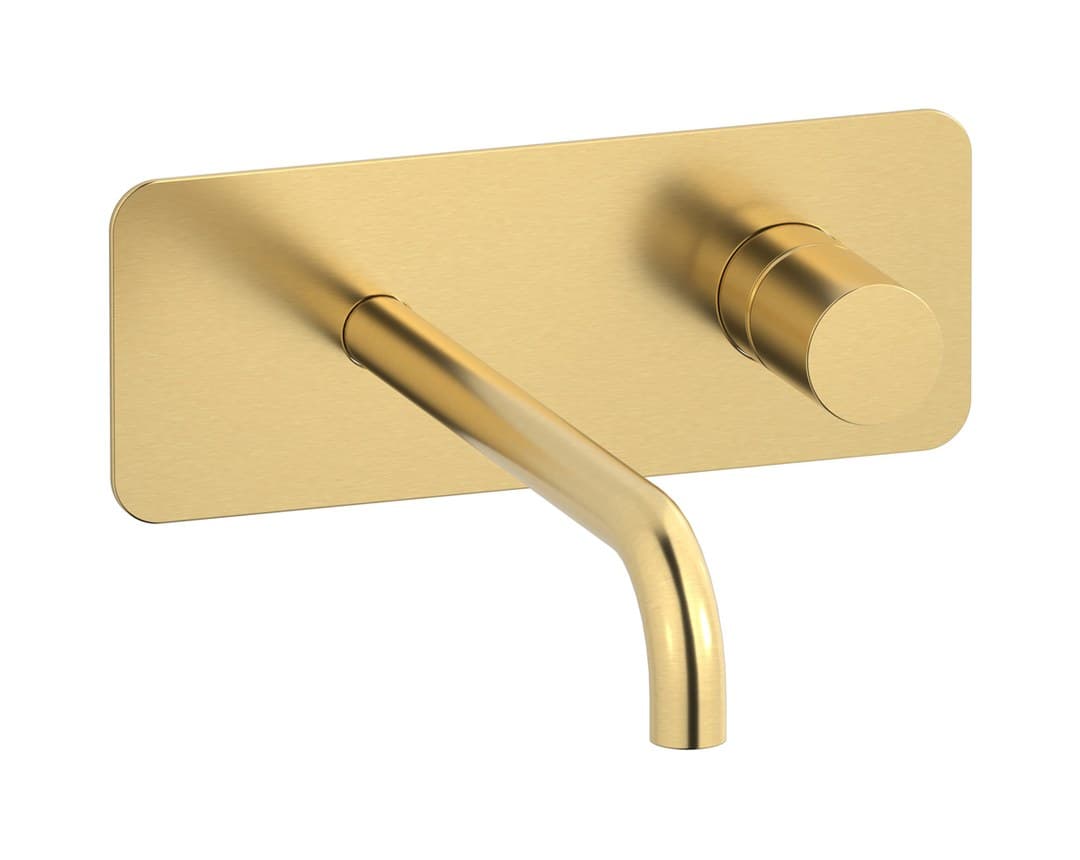 IB Rubinetterie Brera – Μπαταρία Νιπτήρα Τοίχου – Brushed Gold (RR507OS)