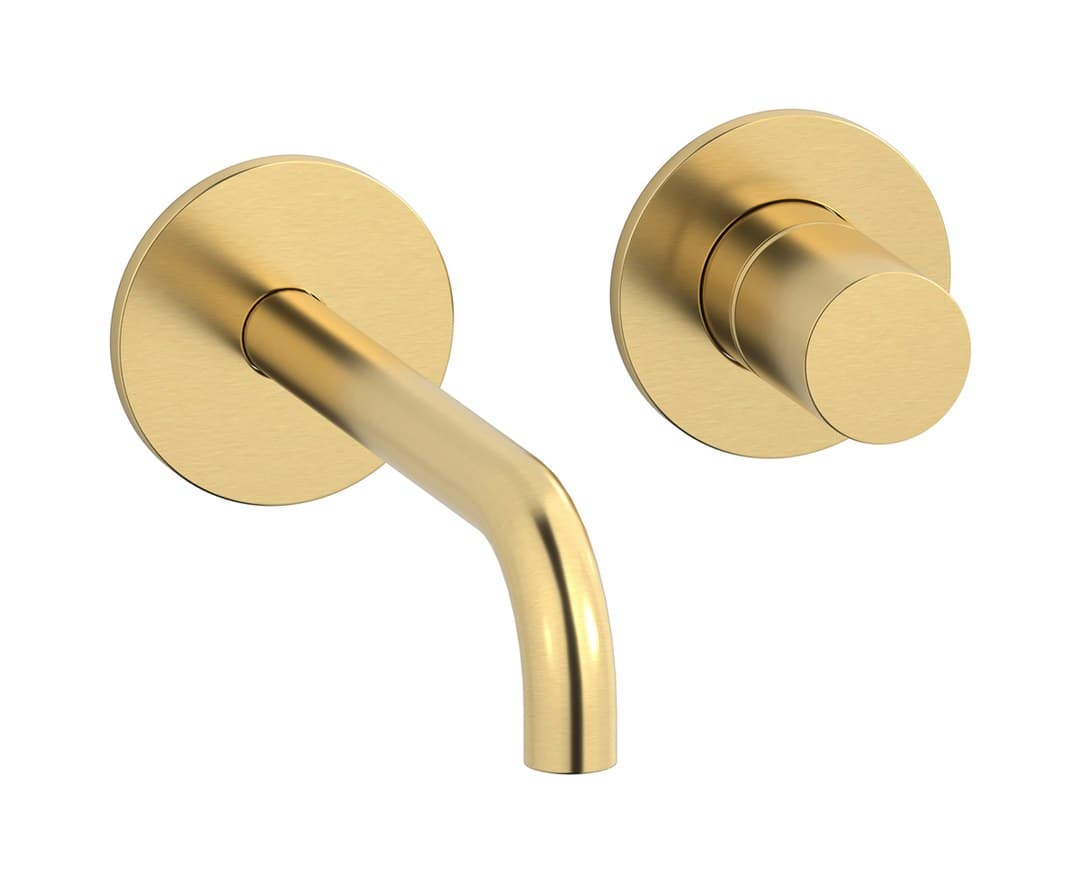 IB Rubinetterie Brera – Μπαταρία Νιπτήρα Τοίχου – Brushed Gold (RR516OS)