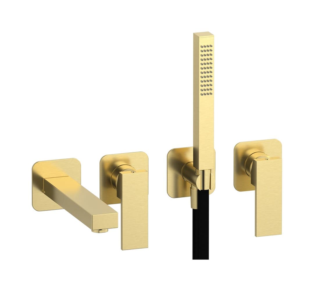 IB Rubinetterie Rubacuori – Trim Εντοιχισμού Λουτρού – Brushed Pale Gold (RU398IS)